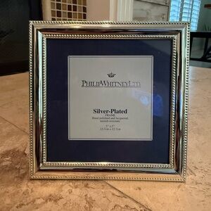 Philip Whitney LTD Silver Plated Double Frame 5” X 5”